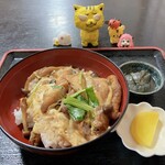 Yoshinaya - あぶたま丼特製　748円(税込)　※右奥は、茄子の煮もの