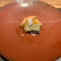 るふ - 青パパイヤと人参のきんぴら、マッシュルーム豆腐、天使の海老