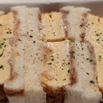 サブロク サンド - たまごカツサンド    だし巻き卵を揚げたの