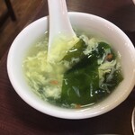 四川料理 元祖麻婆豆腐 - ランチのスープ