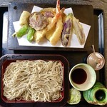 那由他 - 料理写真:「天せいろ蕎麦」@1980＋「大盛り」@300