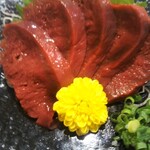 あさひ鮨 仙台駅店 - もうかの星(ふかひれの心臓の刺身）