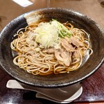 Sobadokoro Mitsuya - 冷し肉そば1100円 ＋大盛り330円