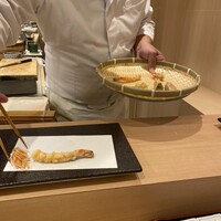 北新地 鮨 天ぷら いわい - 揚げたて