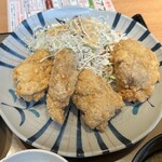 やよい軒 - 極みから揚げ定食[2種の和風だれ](4個)