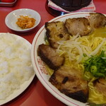 秀楽 - 上チャーシューメン定食大