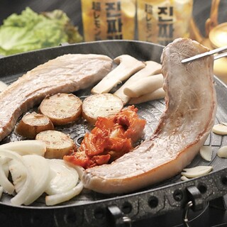 We offer a variety of authentic Korean Cuisine, including the popular samgyeopsal.