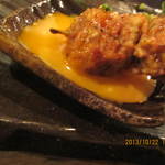 地鶏串焼Take Gu shi - 玉子の黄身を付けて//