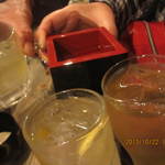 地鶏串焼Take Gu shi - 好きな飲み物でカンパ～イ♪