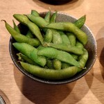 京の居酒屋 ぽんと - お通し（枝豆）