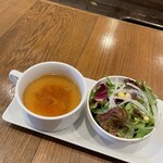 本町ビストロ ボンヴァン - スープ、サラダ