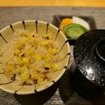 丸新 - （2023/8月）トウモロコシご飯
