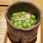 将人 - 白子とアワビの茶碗蒸し②