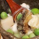 将人 - 白子とアワビの茶碗蒸し⑤