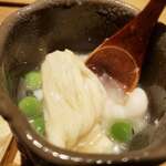 将人 - 白子とアワビの茶碗蒸し④