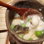 将人 - 白子とアワビの茶碗蒸し③