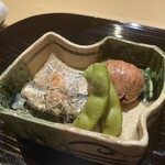 富小路 やま岸 - ◯丹波栗の渋皮煮&鰯の酢炊き