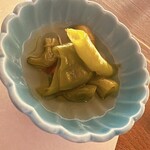五黄の寅 - お通し、万願寺とうがらし