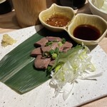 炭火焼鳥 しげ - 心臓のさしみ