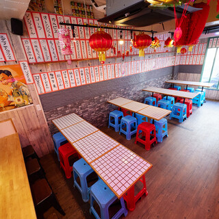 The interior of the store has the atmosphere of a Taiwanese or Chinese food stall.