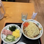 日高屋 - 黒酢しょうゆ冷やし麺(麺大盛)670円