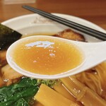 らーめんNageyari - 鯖節そば細麺(しょうゆ)、スープ