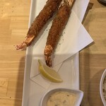 うみからそらへ - ＢＩＧエビフライ　近景（２０cmは軽くオーバー）