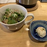 うみからそらへ - 定食　サラダとポテサラ