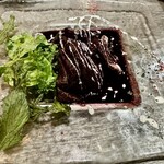 トリッパイオ - 鳥取県産鹿肉のタリアータ 赤ワインソース