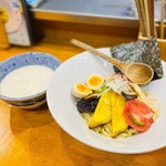 鶏そば そると - つけそばそると+味玉