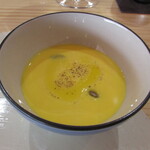 Ryoriya Takashima - お口初め〜西区のかぼちゃの冷製スープ 焼き芋のニョッキ