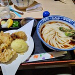 釜ひろ - 親子天ぶっかけ(0.5玉増)