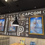カプコン カフェ 池袋店 - 壁もモンハン
