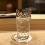 鮨 龍次郎 - 麦焼酎　兼八　水割り