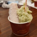 Gelato Firenze - ダブル カップ (シャインマスカット、れんNEW苺) 570円