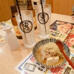 肉豆冨とレモンサワー 大衆食堂 安べゑ - 肉豆腐とホッピーセット