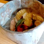 湖香六根 - 秋玉玉蜀黍、落花生、柿、栗