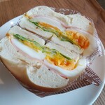 コワーキングカフェプチル - ハムたまごサンド