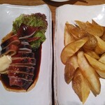 えぼし 茅ヶ崎本店 - イカ丸焼き醤油　ポテト唐揚げ