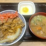 吉野家 - 朝牛セット・生玉子・大盛り・とん汁変更　871円！