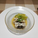 壱岐な洋食 N’sキッチン - 鐘崎産穴子と茄子の冷たい煮浸し