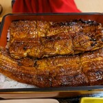 炭火焼うなぎ 東山物産 - うな重特上ごはん普通4300円