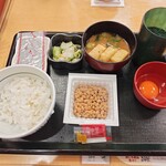 なか卯 - こだわり卵の納豆朝食（ごはん小盛）［340円］ 