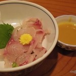 川魚料理 魚庄 本店 - 鯉のお刺身(2013.9)