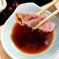 銀座しゃぶ通 - 黒毛和牛バラをポン酢で