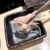 銀座しゃぶ通 - 合鴨ネギを塩コショウ＋ごま油で