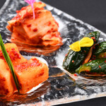 Assorted Kimchi 590 yen (excluding tax)