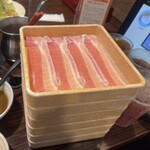 しゃぶ葉 - 豚3皿&お野菜食べ放題セット1319円