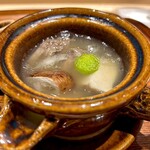 おにく 花柳 - ◎牛テールスープに松茸と黒鮑は贅沢！