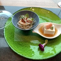 WASHOKU 蒼天  - 前菜「料理長からの贈り物 前菜2種を蒼天スタイルで」